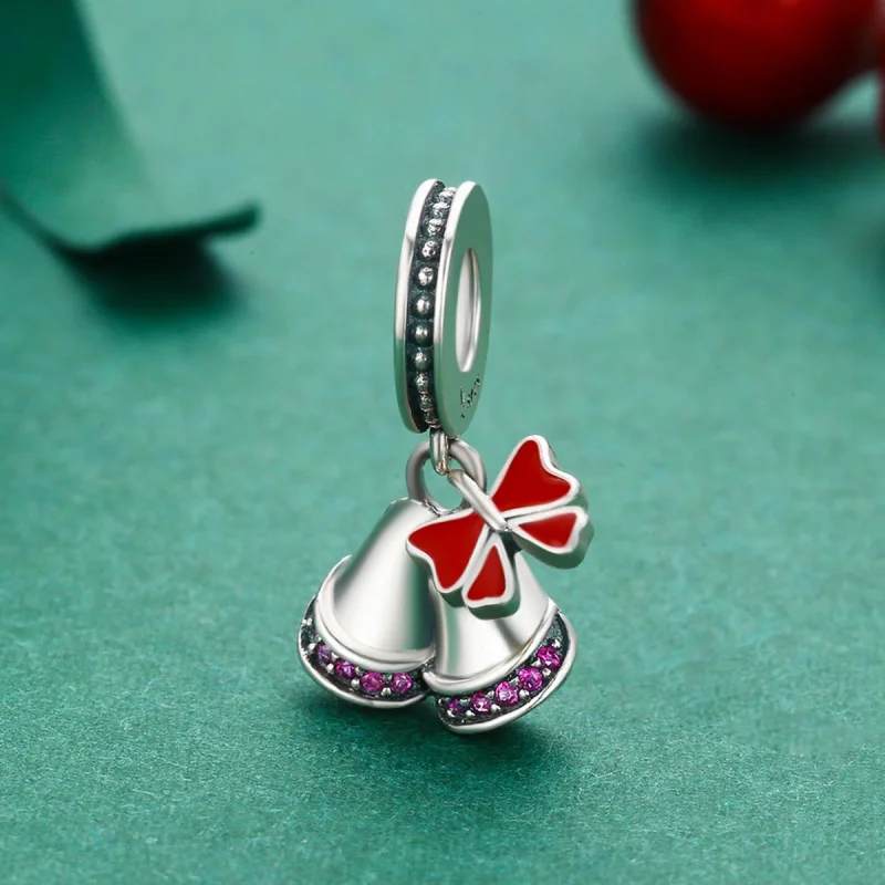 (obrázek pro) Pandora stylu stříbrný přívěsek Lovely bell - SCC233 - Zobrazit 3