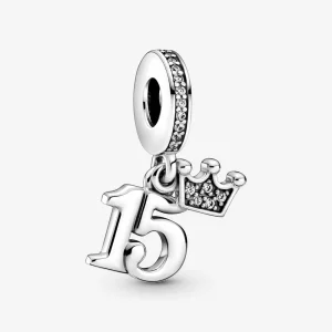 (obrázek pro) PANDORA Visací přívěsek 15. narozeniny - 799540C01
