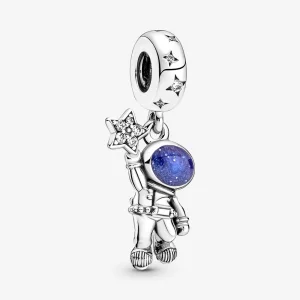 (obrázek pro) PANDORA Visací přívěsek Astronaut ve vesmíru - 790030C01