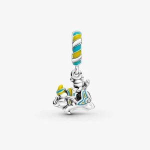 (obrázek pro) PANDORA Visací přívěsek Disney, Mickey Mouse na Dumbo létající slon - 799318C01