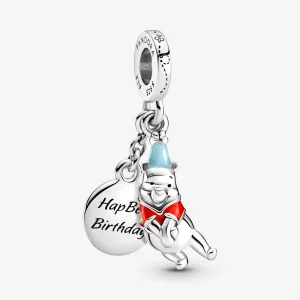 (obrázek pro) PANDORA Visací přívěsek Disney Narozeninový Medvídek Pú - 799385C01