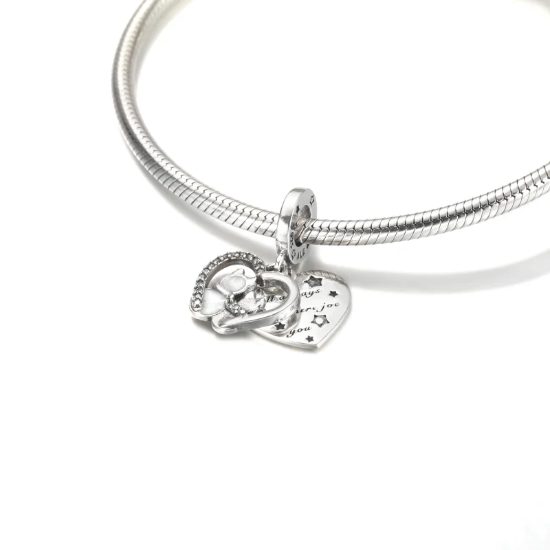 (obrázek pro) PANDORA Visací přívěsek Kočky a srdce - 799546C01 - Zobrazit 5