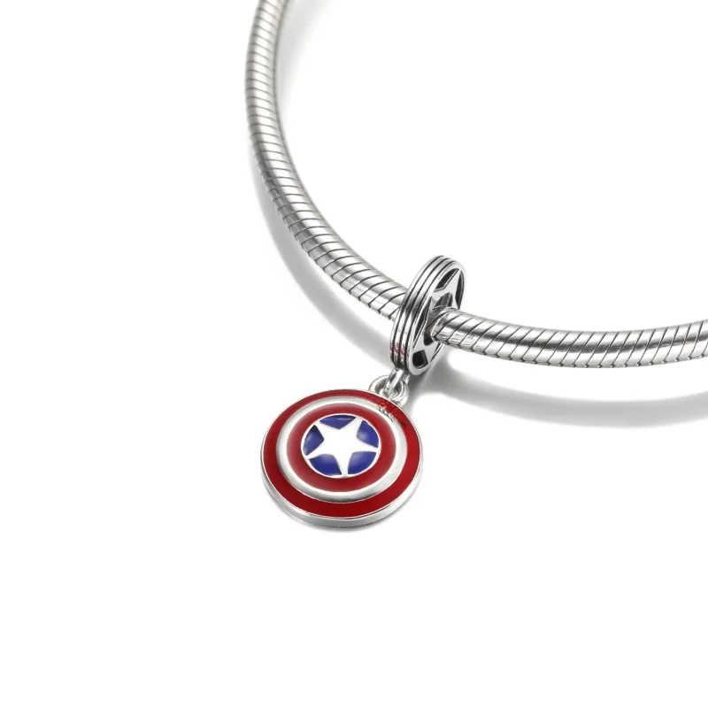 (obrázek pro) PANDORA Visací přívěsek Marvel The Avengers Štít Kapitána Ameriky - 790780C01 - Zobrazit 4