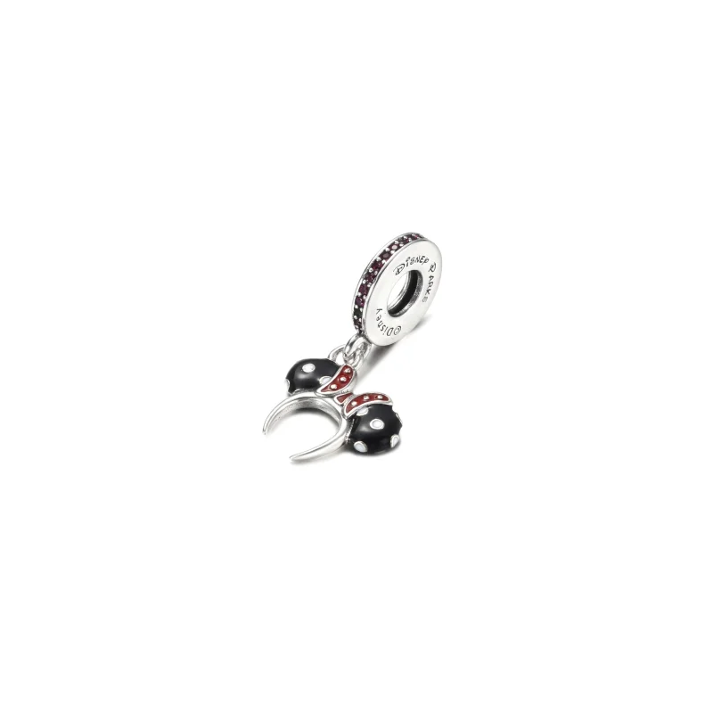 (obrázek pro) PANDORA Visací přívěsek Minnie Mouse Černá a bílá ušní čelenka - P400942464791 - Zobrazit 2