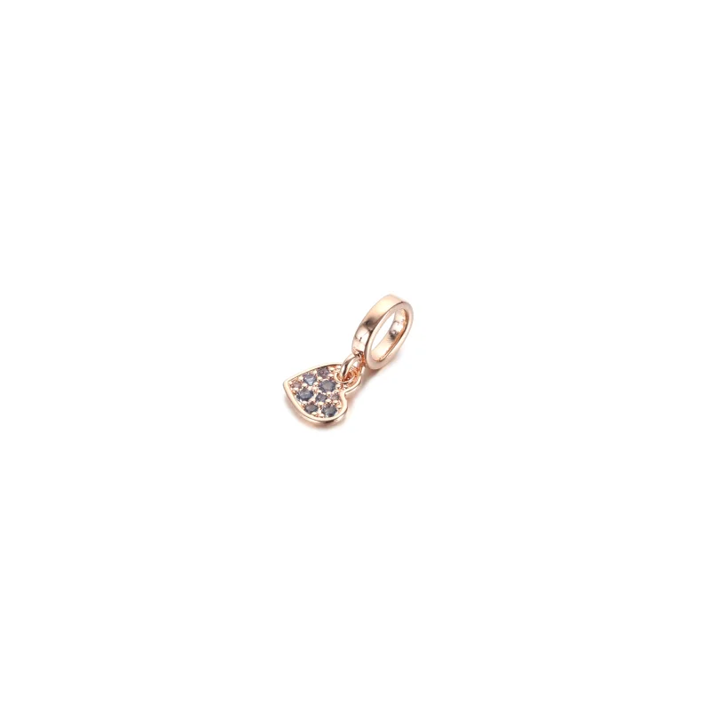 (obrázek pro) PANDORA Visací přívěsek Nakloněné, světle modré pavé srdce - 789404C01 - Zobrazit 2