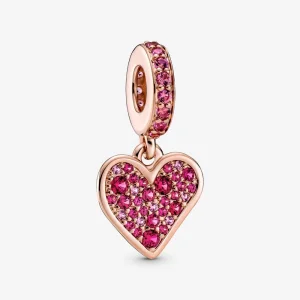 (obrázek pro) PANDORA Visací přívěsek Pavé Freehand Srdce - 789565C01