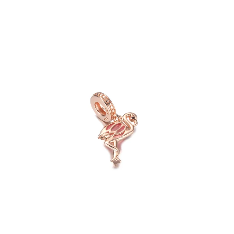 (obrázek pro) PANDORA Visací přívěsek Růžový plameňák s Murano sklem - 789431C01 - Zobrazit 3
