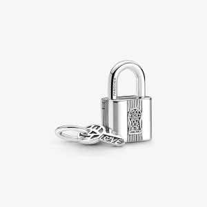 (obrázek pro) PANDORA Visací přívěsek Visací zámek s klíčem - 790088C01