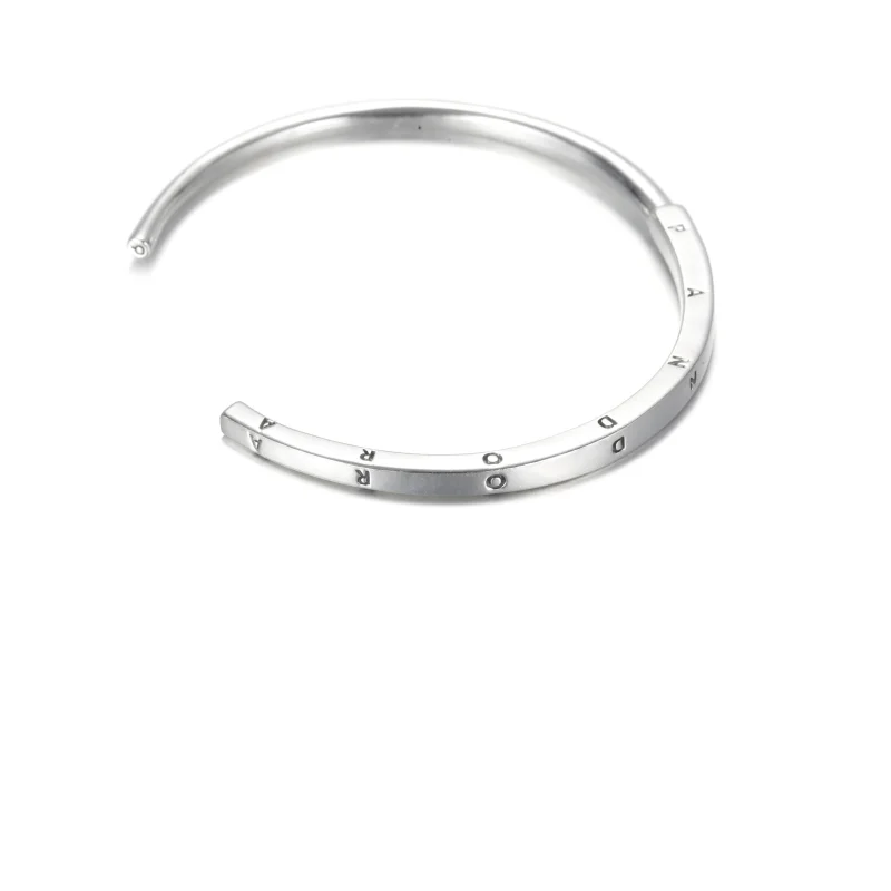 (obrázek pro) Pevný náramek s I-D profilem a logem Pandora - 599493C00 - Zobrazit 3
