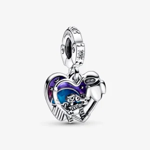 (obrázek pro) PANDORA Disney Pixar Wall-E & Eve závěs svítící v temnotě - 792518C01