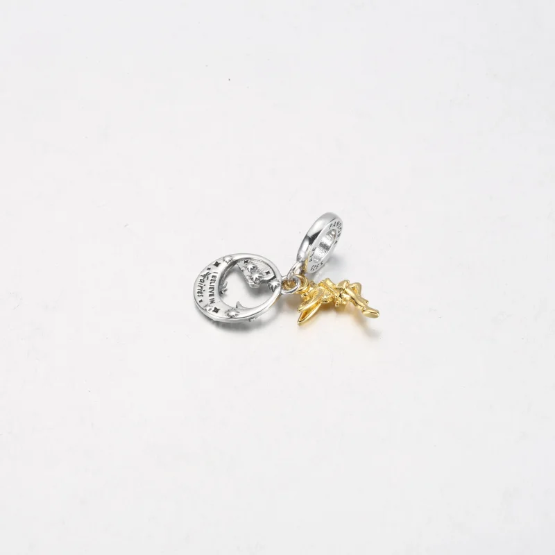 (obrázek pro) PANDORA Disney Tinker Bell Noční zářivý přívěsek se zvoncem - 762517C01 - Zobrazit 6