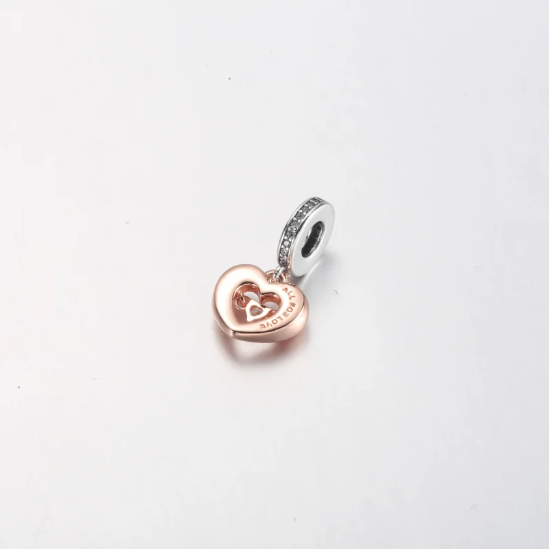 (obrázek pro) PANDORA Dvoubarevný přívěsek Radiant Heart s visacím srdcem - 782450C01 - Zobrazit 6