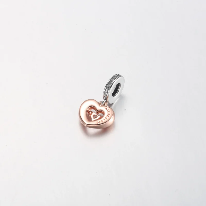 (obrázek pro) PANDORA Dvoubarevný přívěsek Radiant Heart s visacím srdcem - 782450C01 - Zobrazit 9