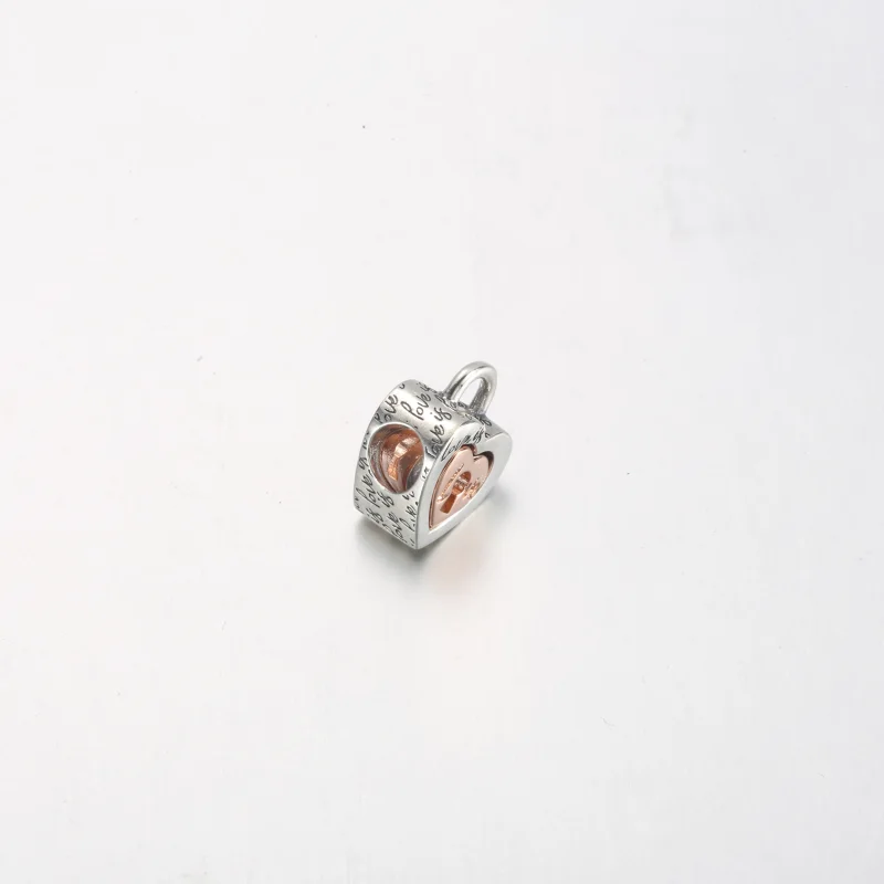(obrázek pro) PANDORA Dvoubarevný přívěsek se zámekem ve tvaru srdce - 782505C00 - Zobrazit 6