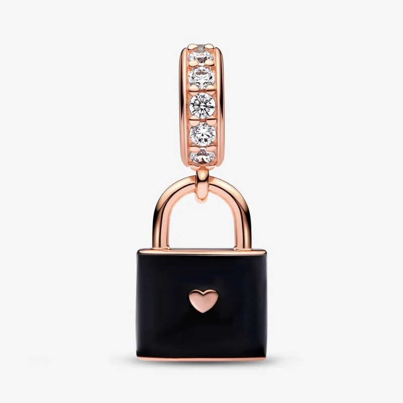 (obrázek pro) PANDORA Love Padlock Dangle Charm - 782508C01 - Zobrazit 3