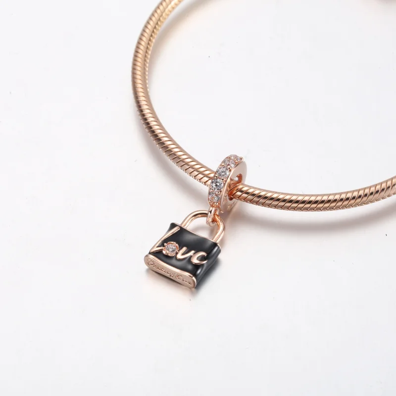 (obrázek pro) PANDORA Love Padlock Dangle Charm - 782508C01 - Zobrazit 7