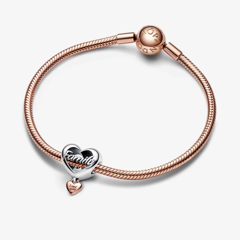 (obrázek pro) PANDORA Love You Family Heart Charm - 782326C00 - Zobrazit 4