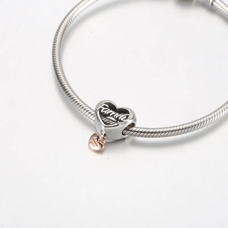 (obrázek pro) PANDORA Love You Family Heart Charm - 782326C00 - Zobrazit 7