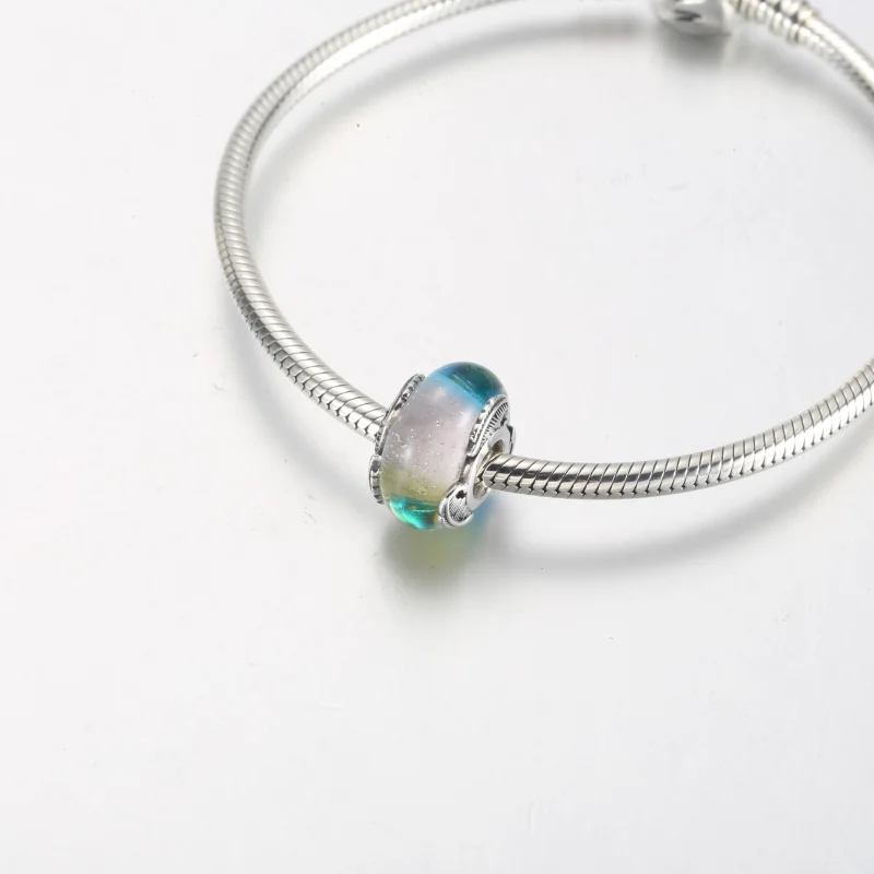 (obrázek pro) PANDORA Multicolour Murano Skleněný & Zakřivený Peří Amulet - 792577C00 - Zobrazit 8
