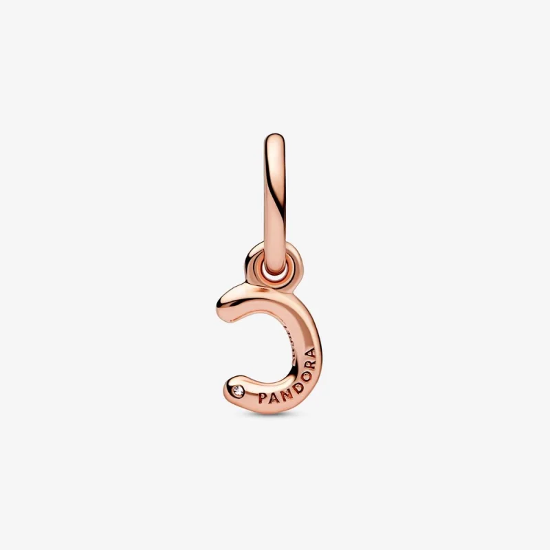 (obrázek pro) PANDORA Písmeno C Script Abeceda Dangle Charm - 782472C01 - Zobrazit 3