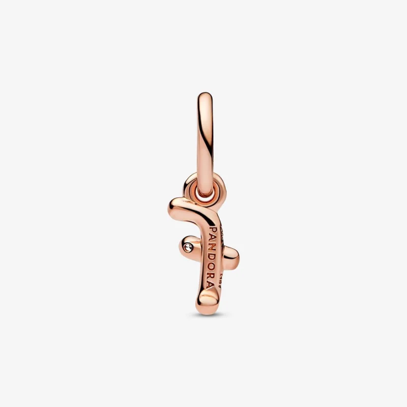 (obrázek pro) PANDORA Písmeno F Script Abeceda Dangle Charm - 782532C01 - Zobrazit 3