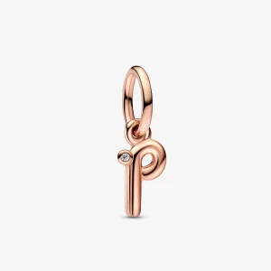 (obrázek pro) PANDORA Písmeno P Script Abecední Dangle Charm - 782461C01