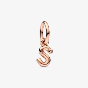 (obrázek pro) PANDORA Písmeno S Script Abecední Dangle Charm - 782478C01