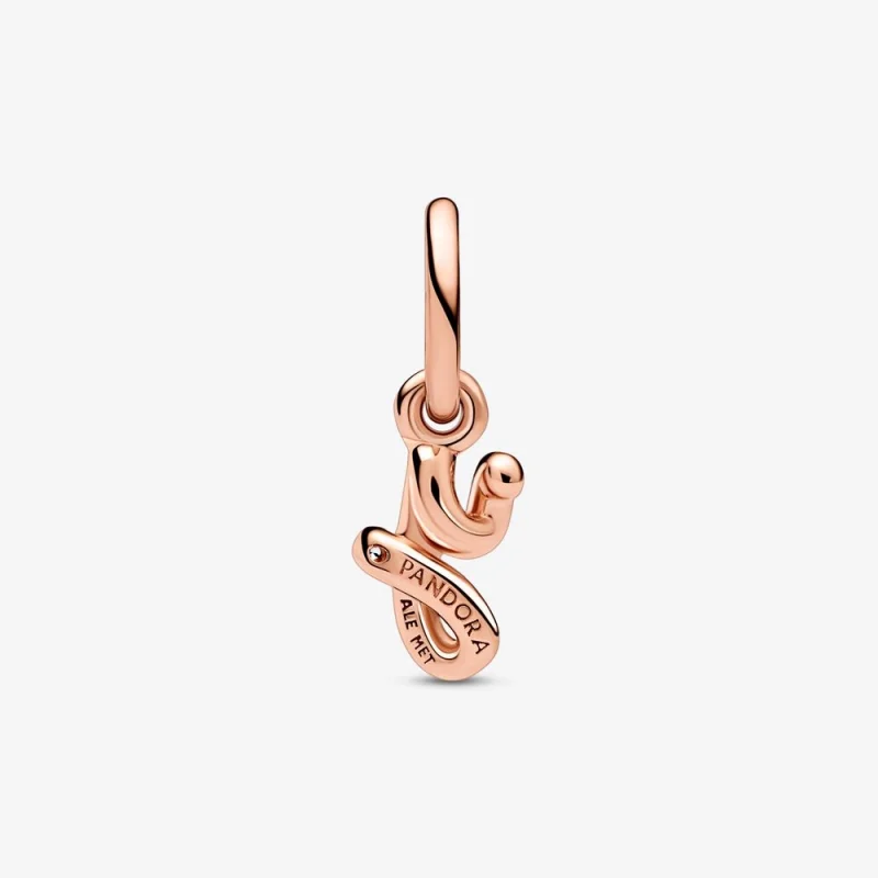 (obrázek pro) PANDORA Písmeno Y Script Abeceda Dangle Charm - 782458C01 - Zobrazit 3