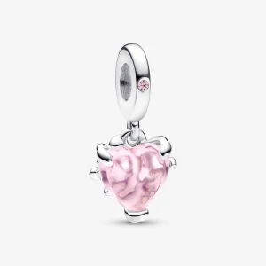 (obrázek pro) PANDORA Růžový rodokmen a přívěsek srdce - 792654C01