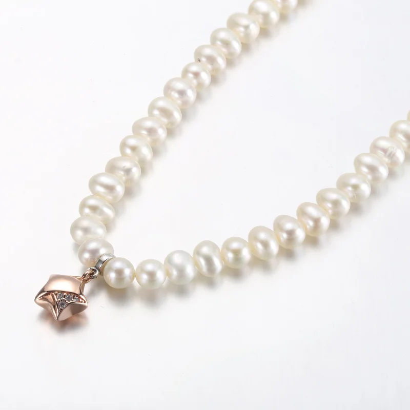 (obrázek pro) PANDORA Růžový zlatý náhrdelník Lucky Star - 382489C01-45 - Zobrazit 2
