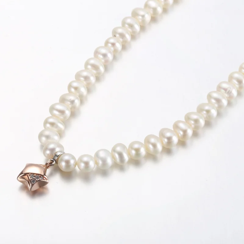 (obrázek pro) PANDORA Růžový zlatý náhrdelník Lucky Star - 382489C01-45 - Zobrazit 6