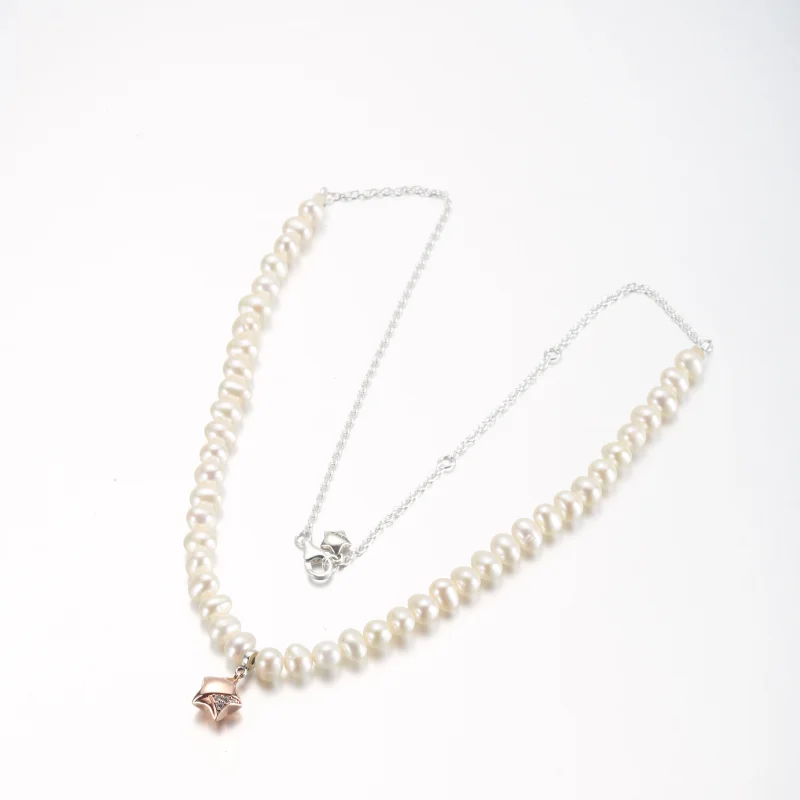 (obrázek pro) PANDORA Růžový zlatý náhrdelník Lucky Star - 382489C01-45 - Zobrazit 9