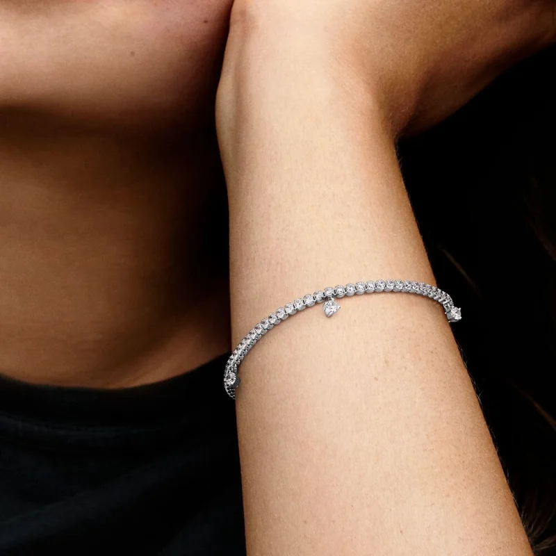 (obrázek pro) PANDORA Skvěle se třpytící tenisový náramek Sparkling Drops - 592401C01 - Zobrazit 3
