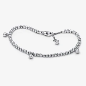(obrázek pro) PANDORA Skvěle se třpytící tenisový náramek Sparkling Drops - 592401C01