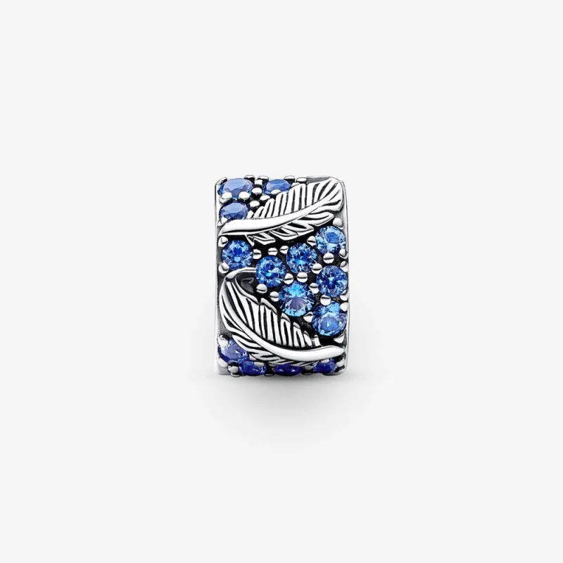(obrázek pro) PANDORA Zakřivený pera a Pavé Clip Charm - 792552C01 - Zobrazit 4