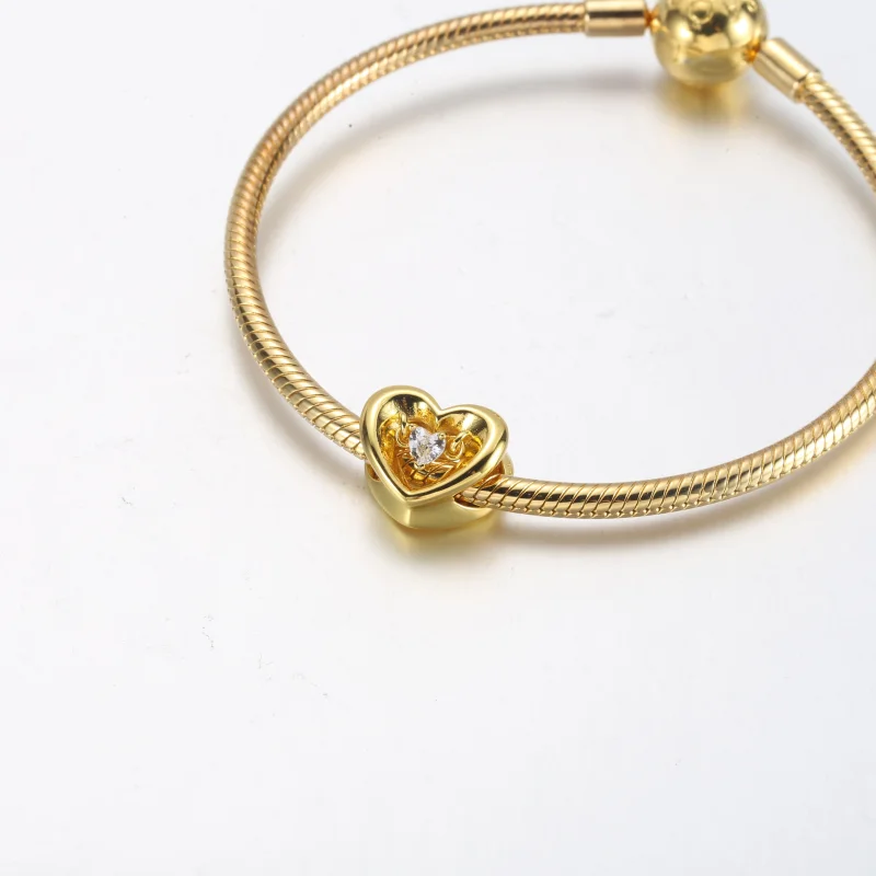 (obrázek pro) PANDORA Zářivé srdce a plující kámen talisman - 762493C01 - Zobrazit 13
