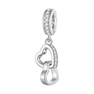 (obrázek pro) Pandora styl Interlocked Hearts Charm - SCC2455