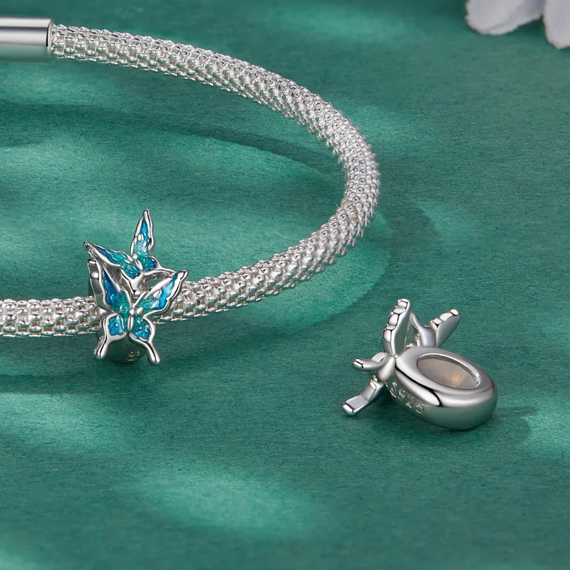 (obrázek pro) Pandora styl Motýl Spacer Charm - BSC789 - Zobrazit 4