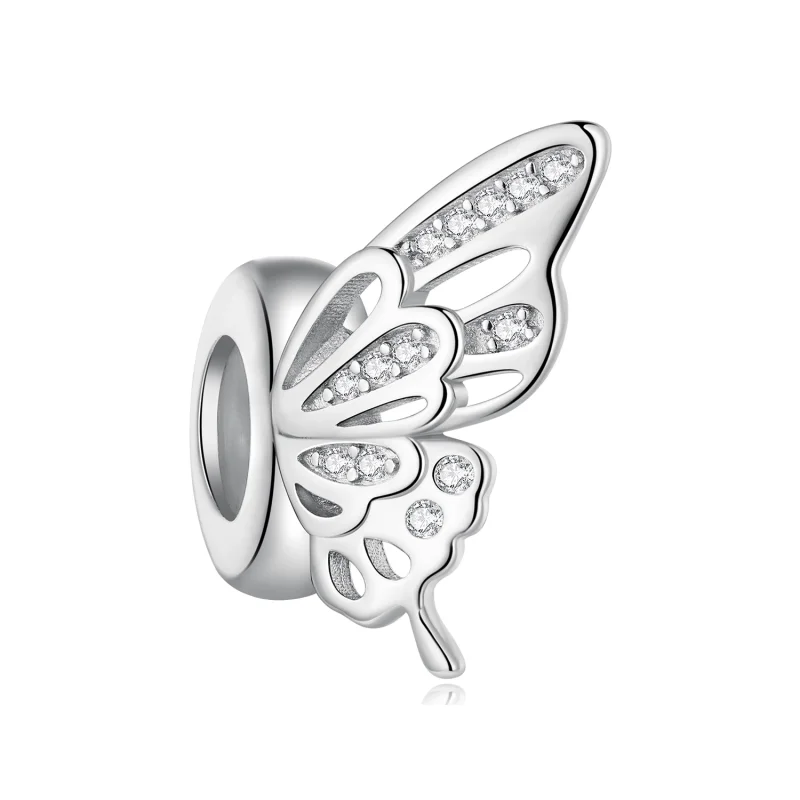 (obrázek pro) Pandora styl Motýli Spacer Charm - BSC823 - Zobrazit 3