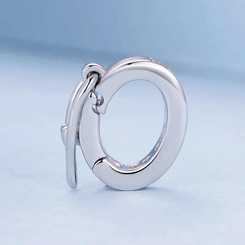 (obrázek pro) Pandora styl průhledný jiskřivý spacer charm - BSC886 - Zobrazit 3