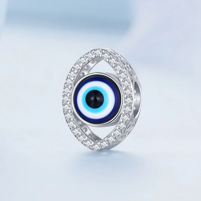 (obrázek pro) Pandora styl Turecké oko amulet - BSC729 - Zobrazit 2