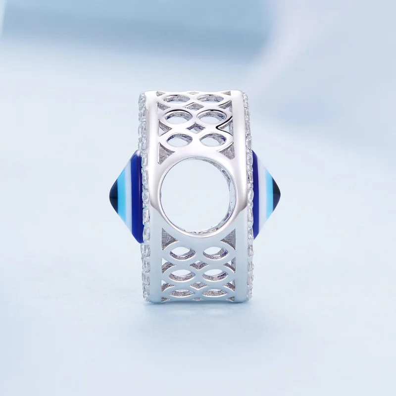 (obrázek pro) Pandora styl Turecké oko amulet - BSC729 - Zobrazit 3