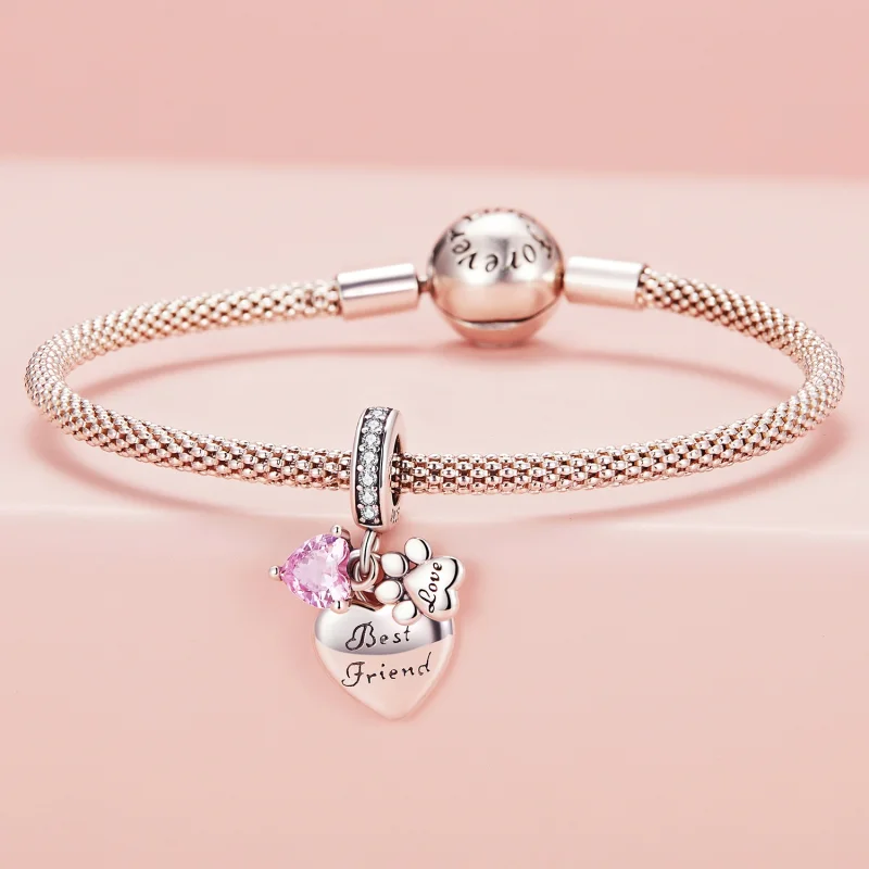 (obrázek pro) Pandora stylu Forever Friends kouzlo - SCC2436 - Zobrazit 3