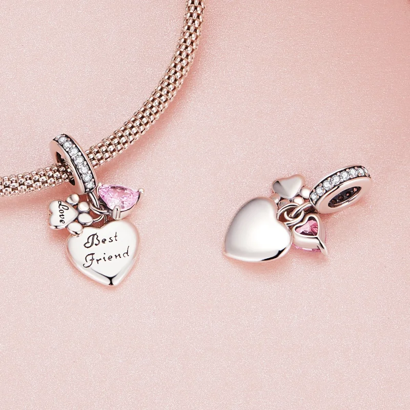 (obrázek pro) Pandora stylu Forever Friends kouzlo - SCC2436 - Zobrazit 4