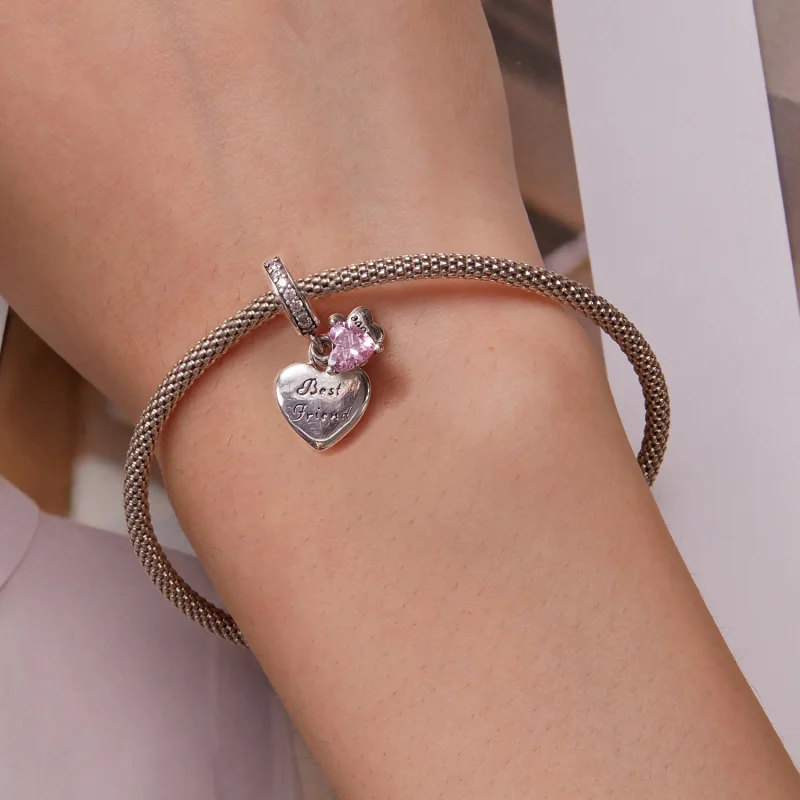 (obrázek pro) Pandora stylu Forever Friends kouzlo - SCC2436 - Zobrazit 5