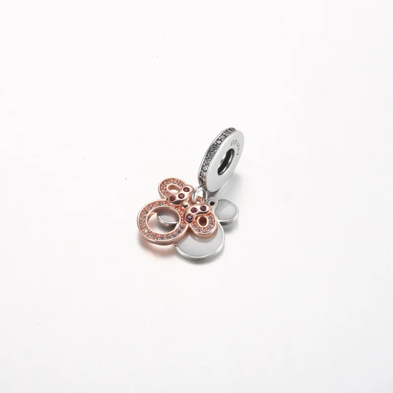 (obrázek pro) Pandora Disney Minnie Mouse Silhouette Double Dangle Charm - 782615C01 - Zobrazit 2