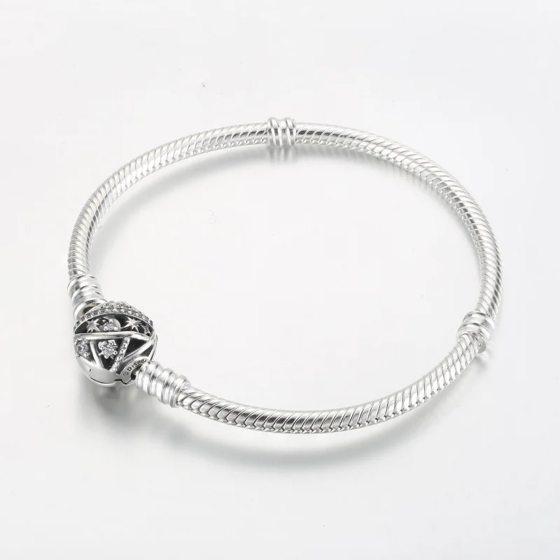 (obrázek pro) Pandora Disney Tinker Bell Kolečko Momentů s hadím řetězem - 592548C01 - Zobrazit 4