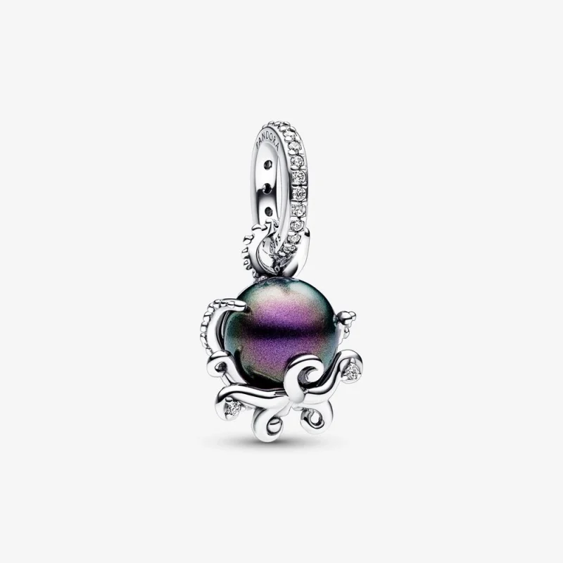 (obrázek pro) Pandora Disney Ursula Dangle Charm - 792684C01 z drobným motivem Malé mořské víly