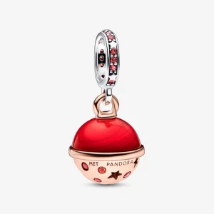 (obrázek pro) Pandora dvoubarevný přívěsek Planet Mars Murano & Sparkling Dangle Charm - 782433C01