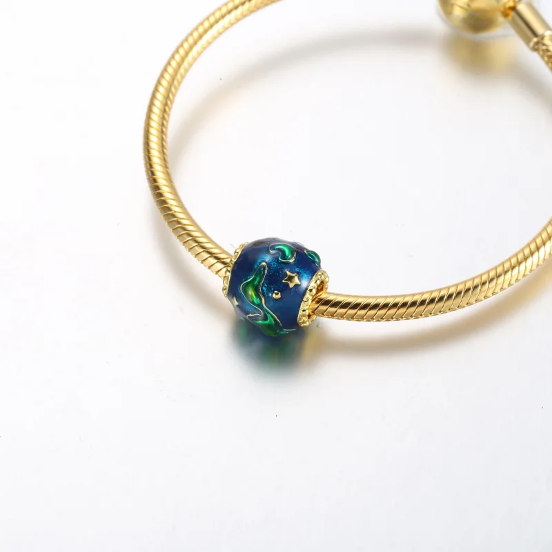 (obrázek pro) Pandora Earth zlatý přívěsek potažený 14k zlatem - 762431C01 - Zobrazit 5